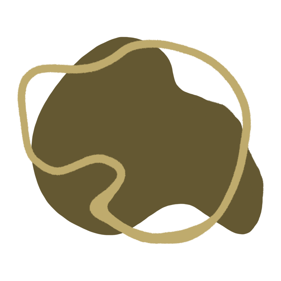 Hand drawn abstract organic shapes background. png