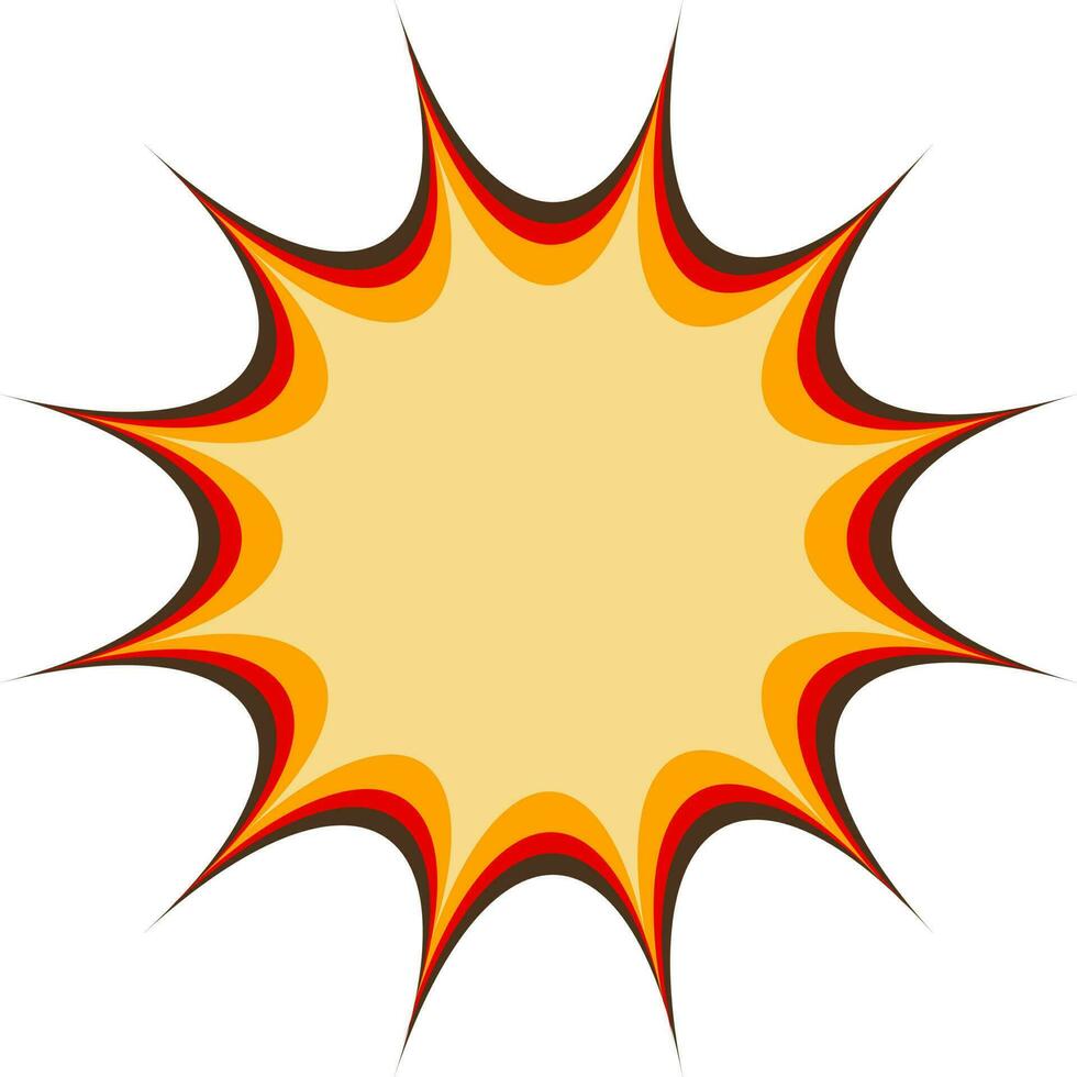 Boom splash comic book icon. vector