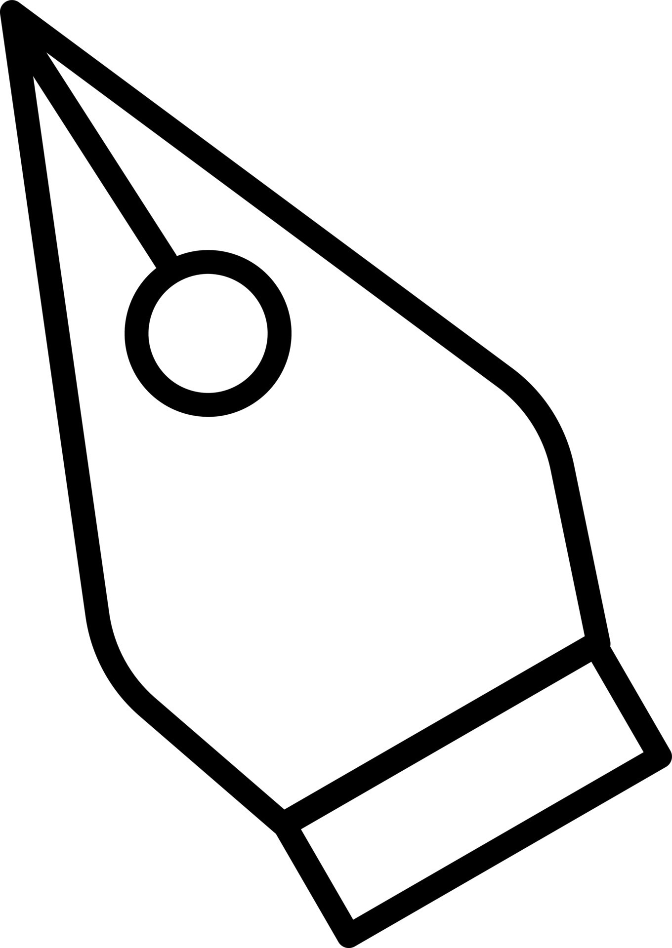 Black and white fountain pen. 24289455 Vector Art at Vecteezy