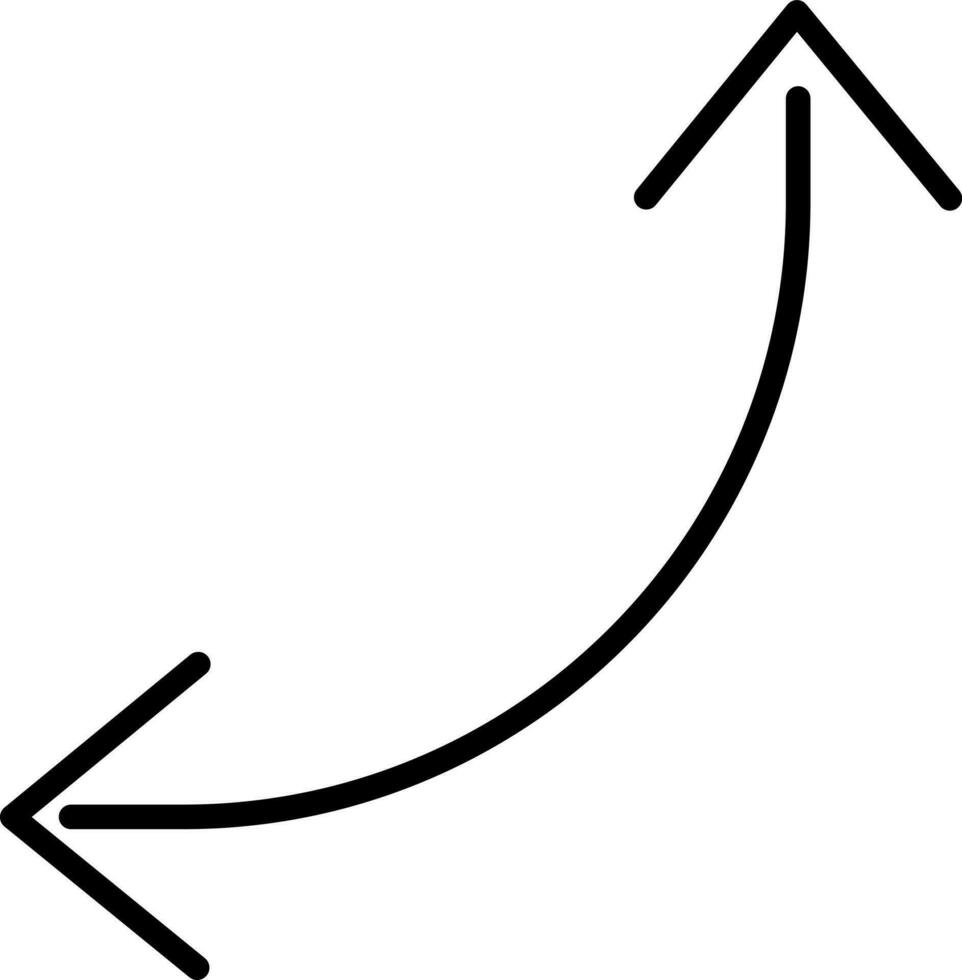 Illustration of a arrow cursor sign. vector