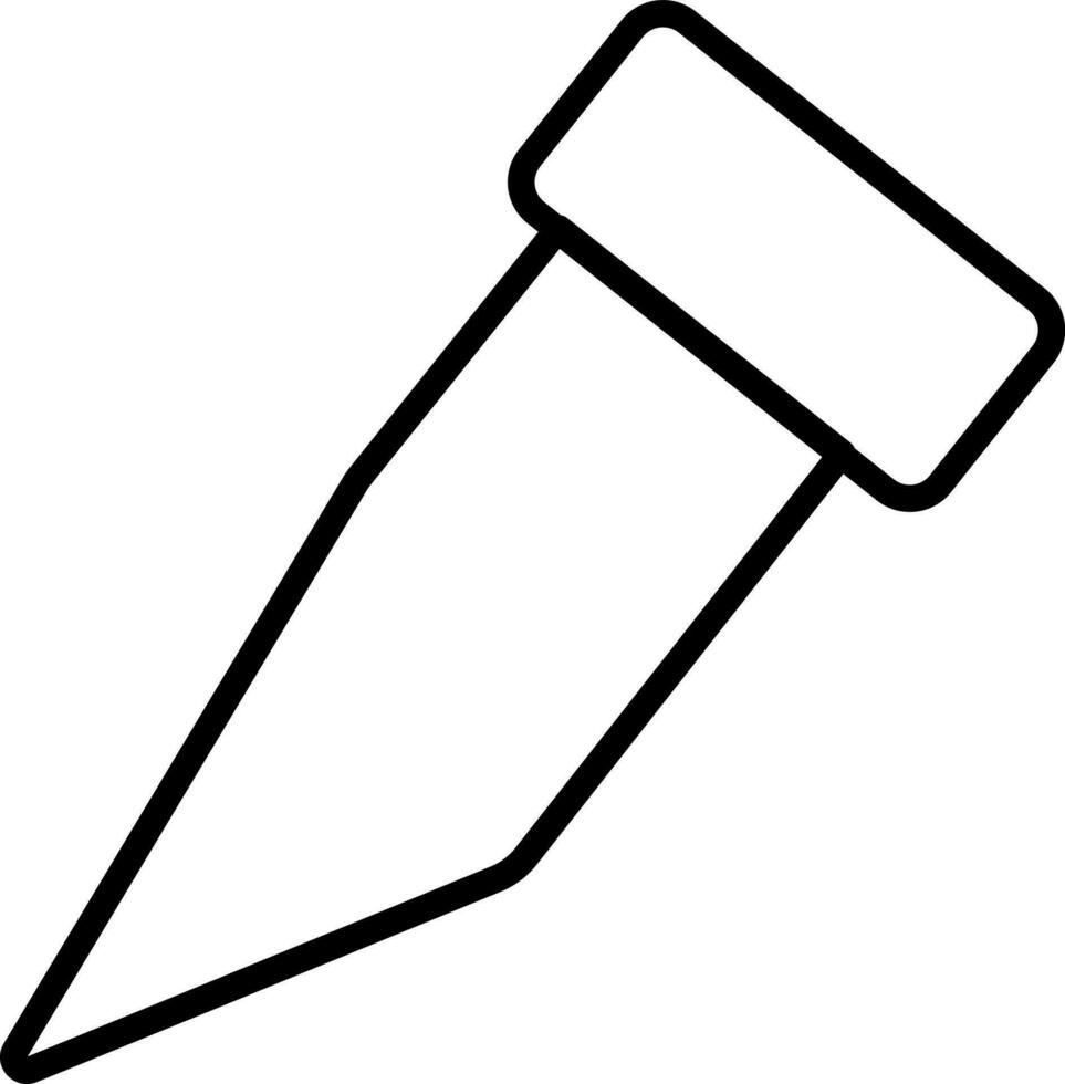 Black and white fountain pen. vector