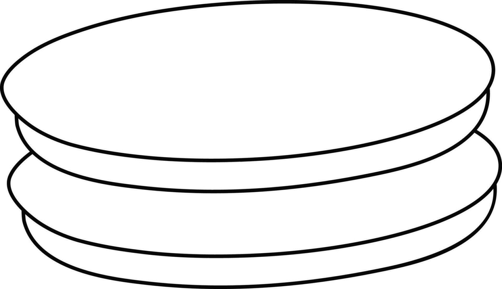 Black line art coins on white background. vector