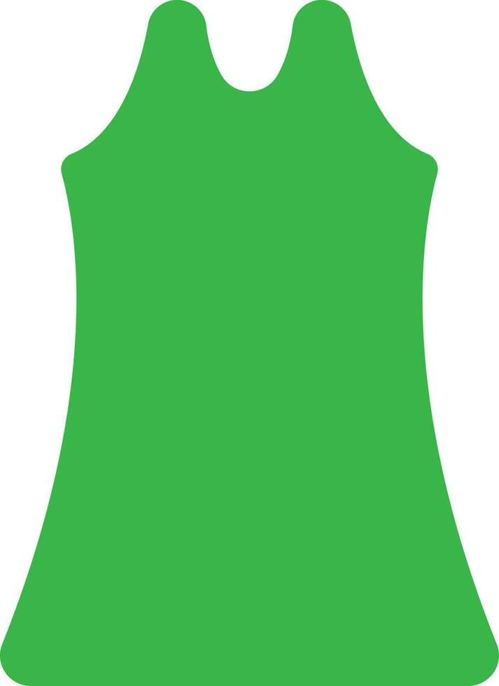 ilustración de un verde vestido. vector