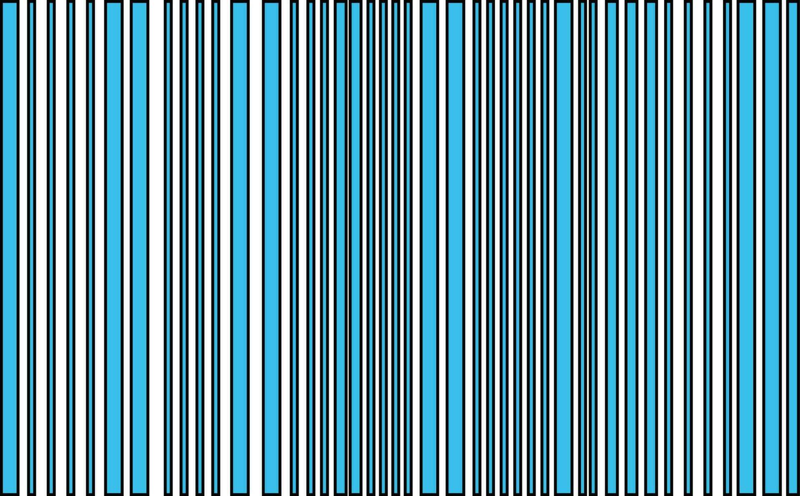 Blue and black bar code on white background. vector