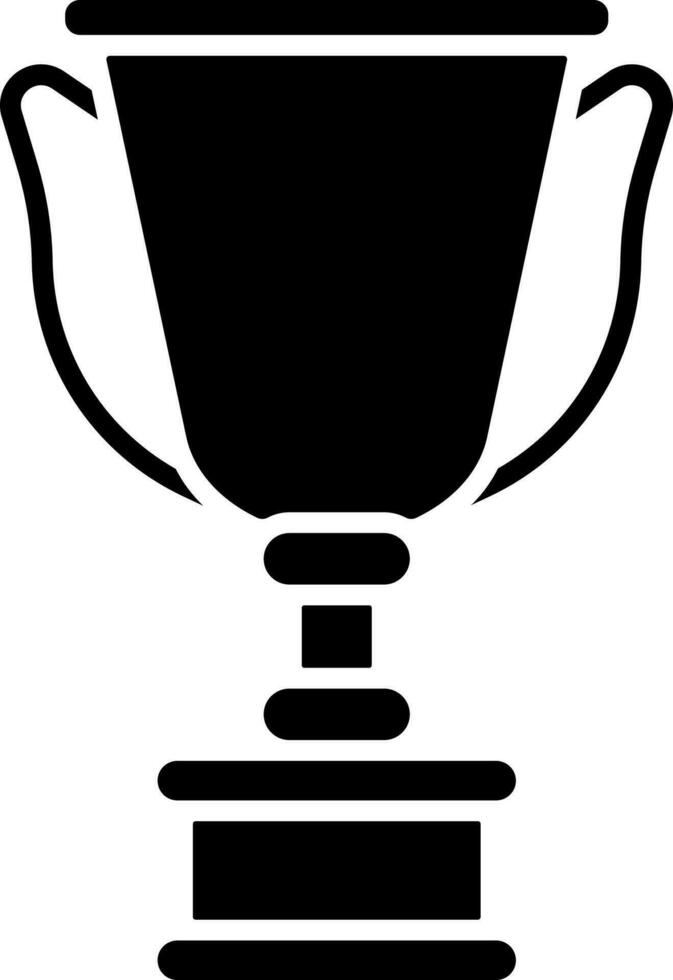 Flat style icon of a trophy cup. vector