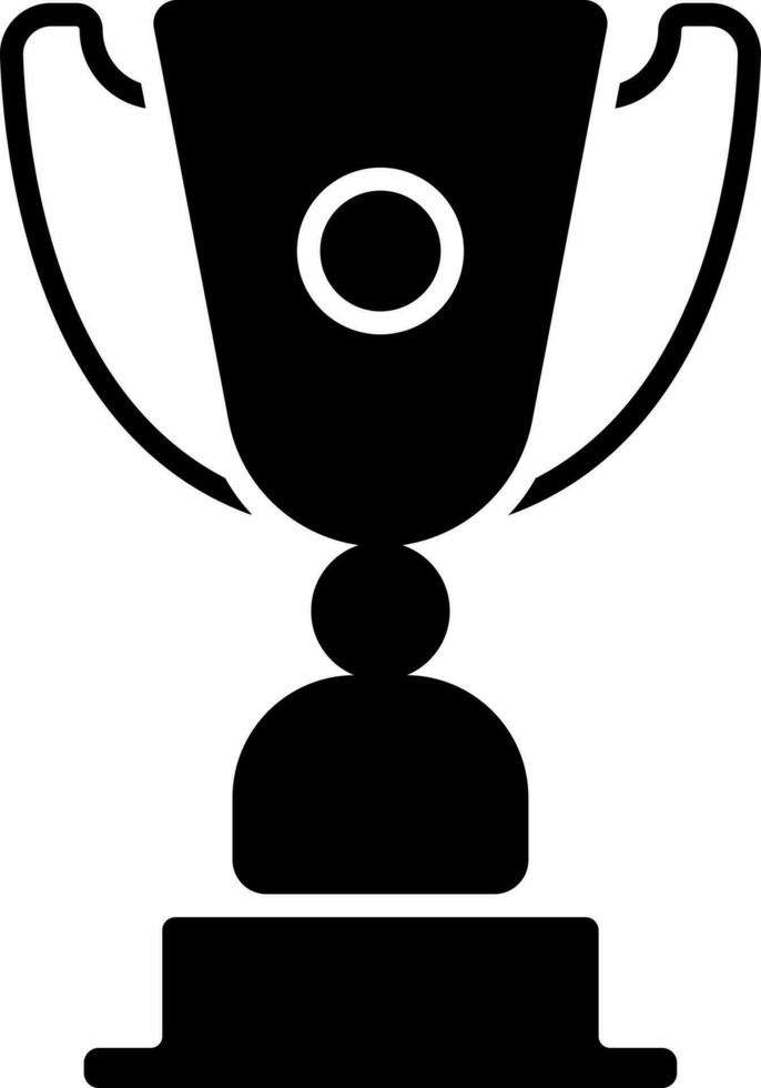 Isolated illustration of trophy cup. vector