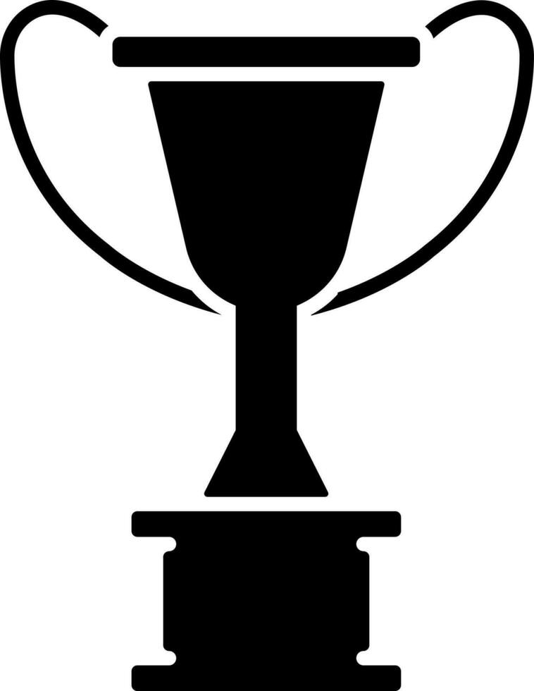 Isolated illustration of champion trophy cup in flat style. vector