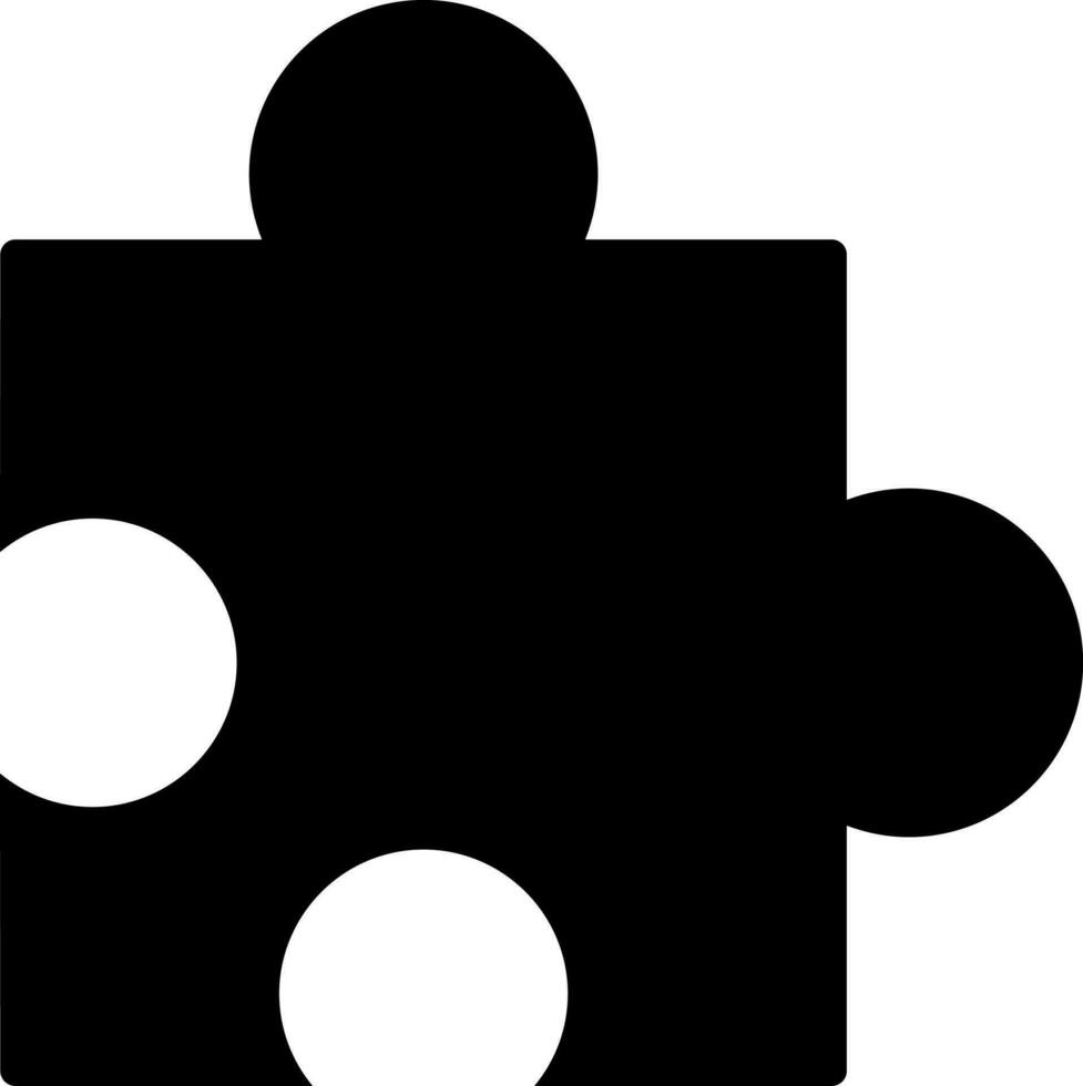 Vector illustration of puzzle icon or symbol.