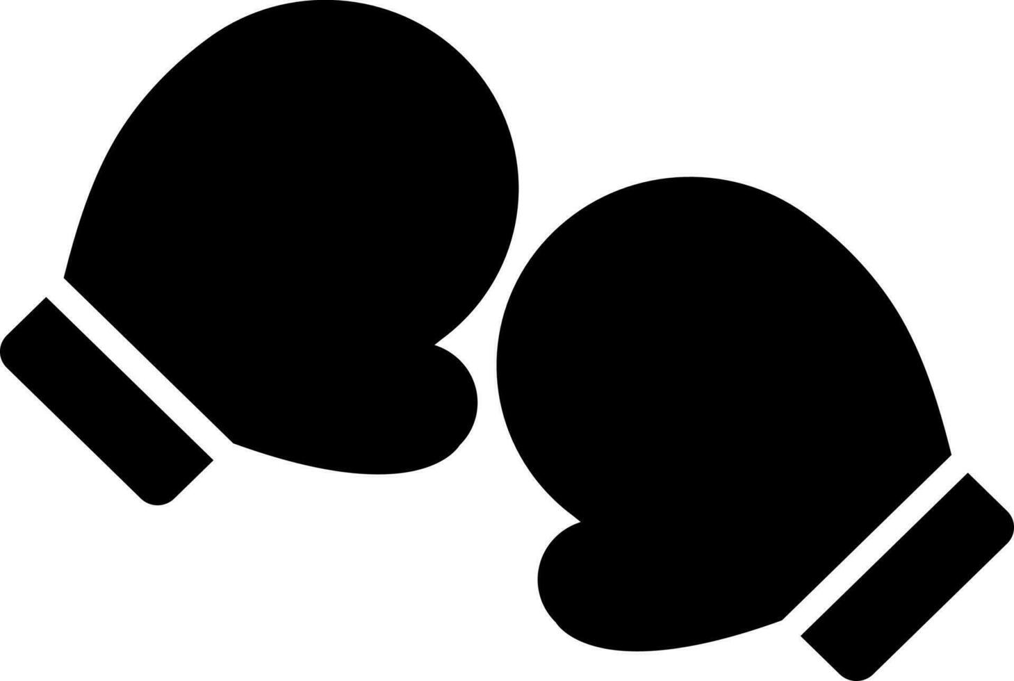 Baby gloves icon in Black and White color. vector