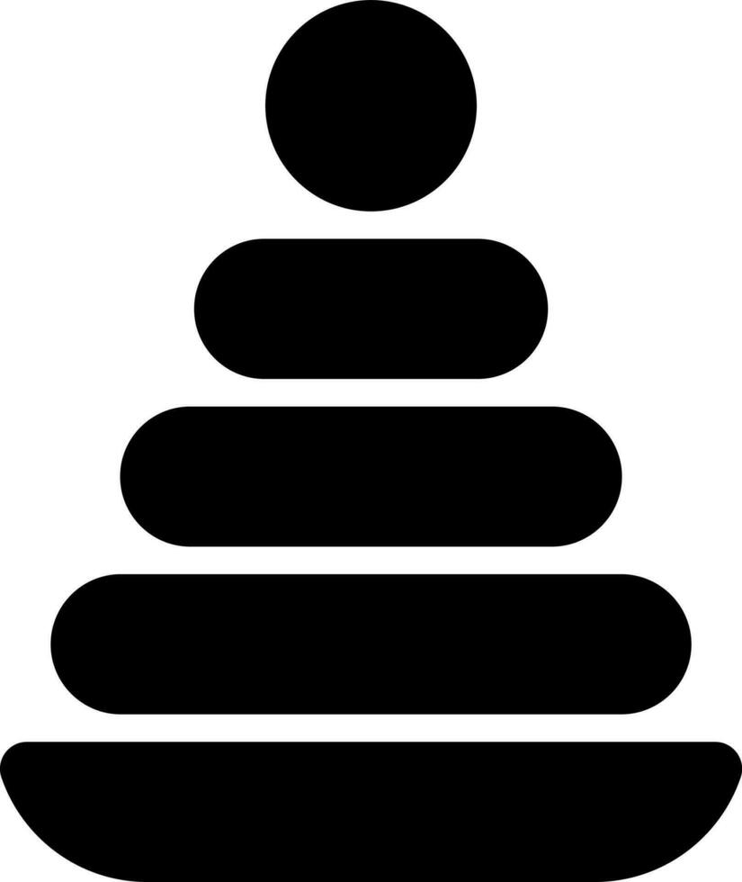 Vector illustration of pyramid toy.