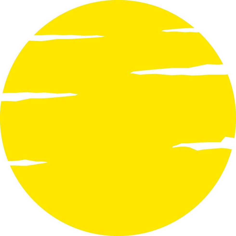 Illustration of blank yellow label. vector