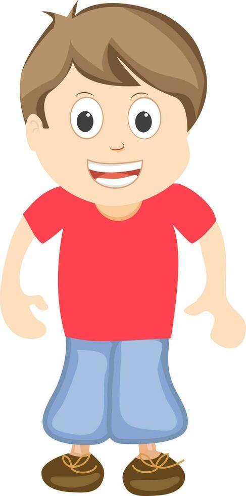 Cartoon character of a boy. vector