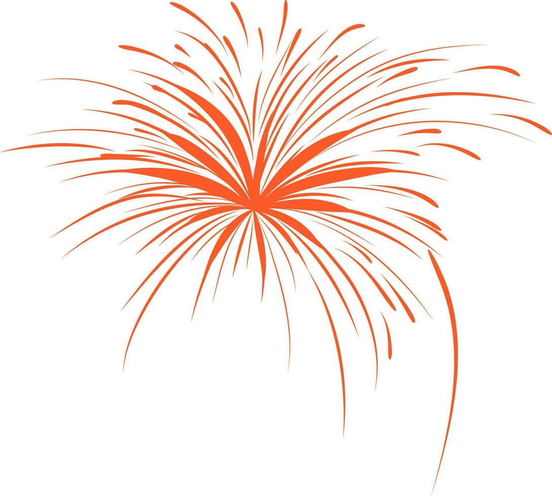 Illustration of orange firecracker. vector