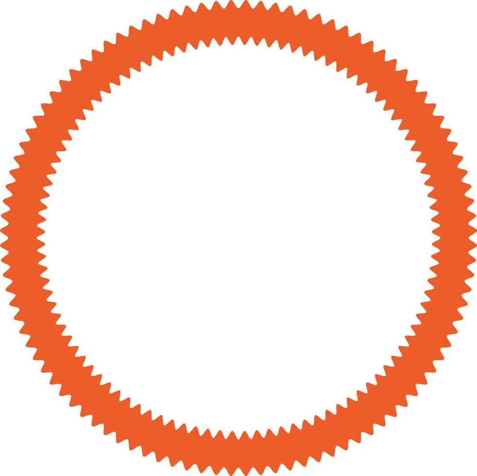 Illustration of orange frame design. vector