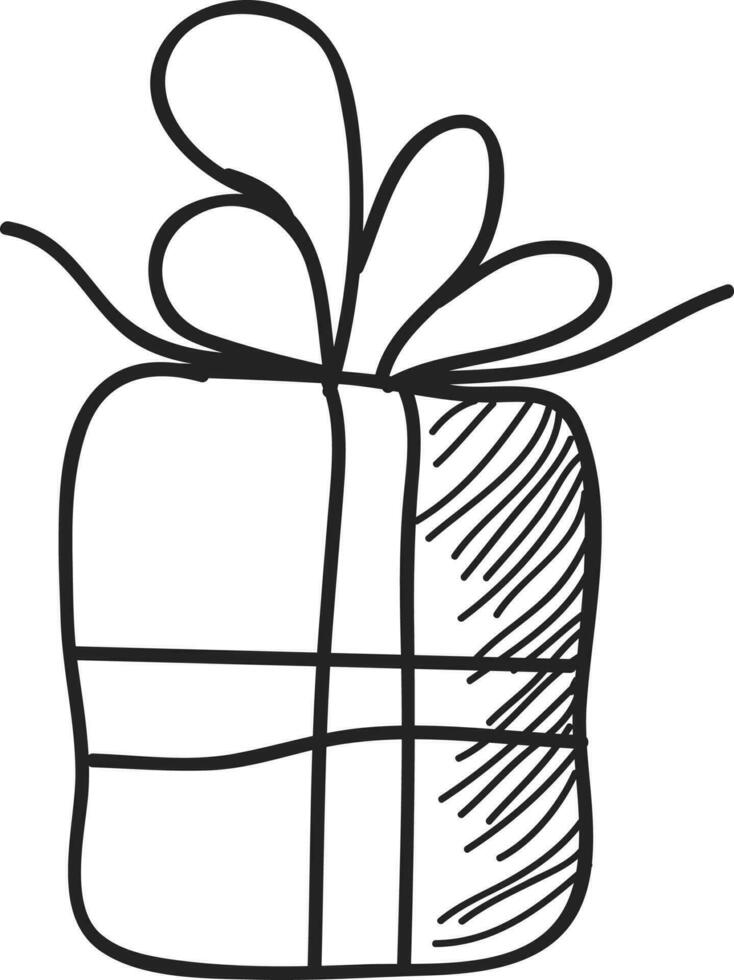Gift box with ribbon. vector