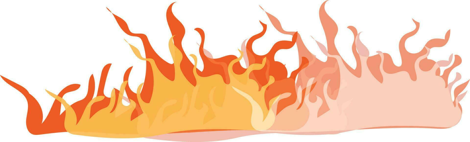 Vector illustration of fire flames.