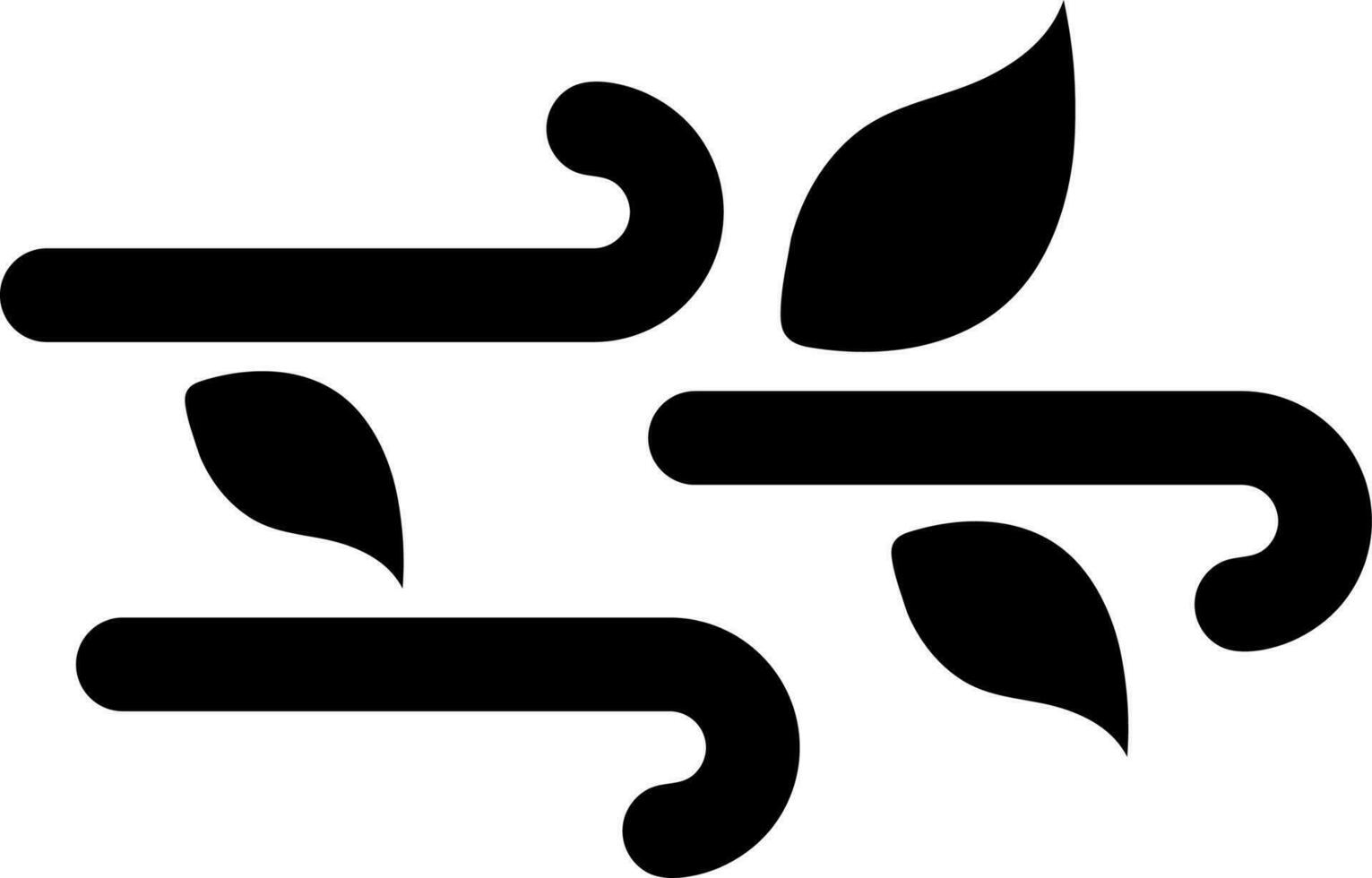 Wind weather sign or symbol. vector