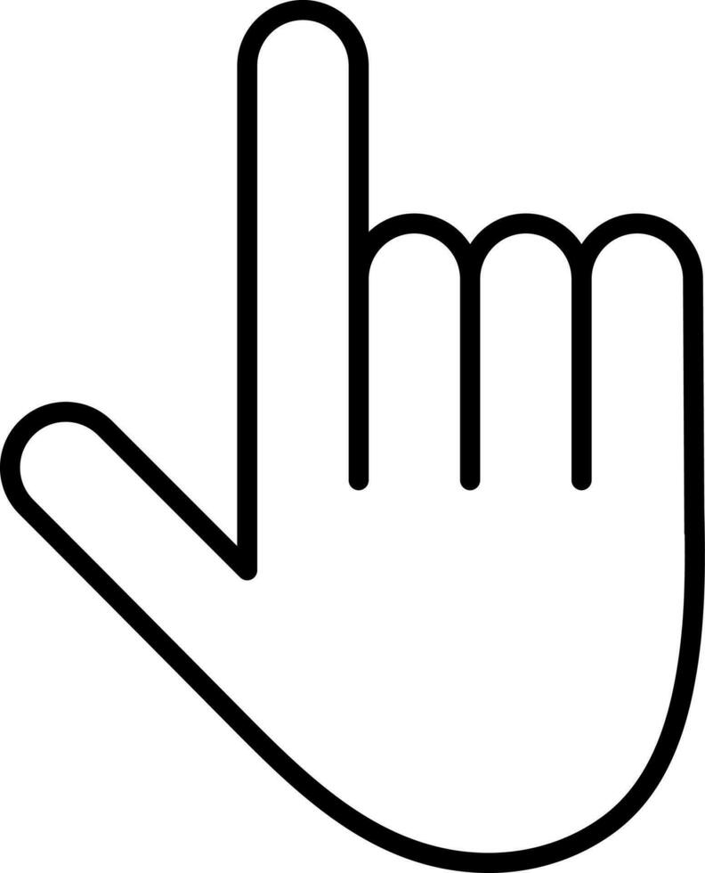 Hand Cursor sign or symbol. vector