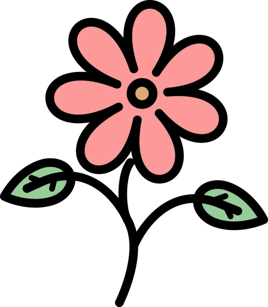 Beautiful Flower sign or symbol. vector