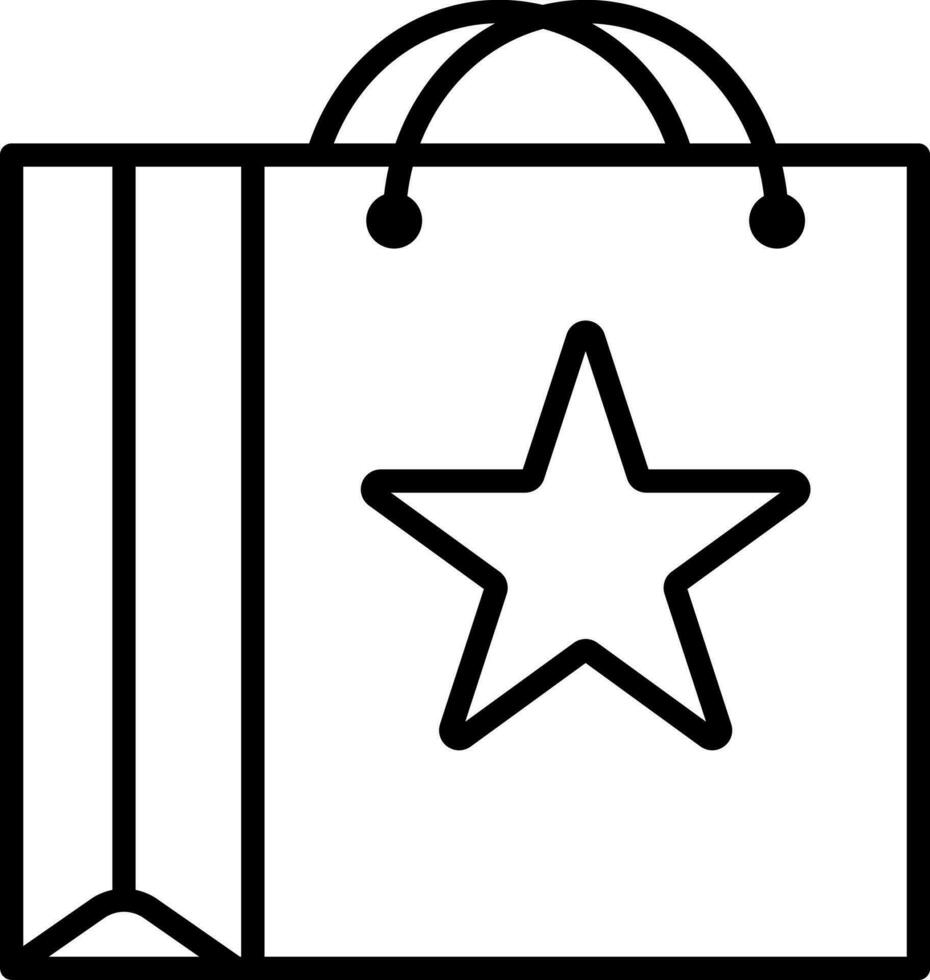 Shopping Bag sign or symbol. vector