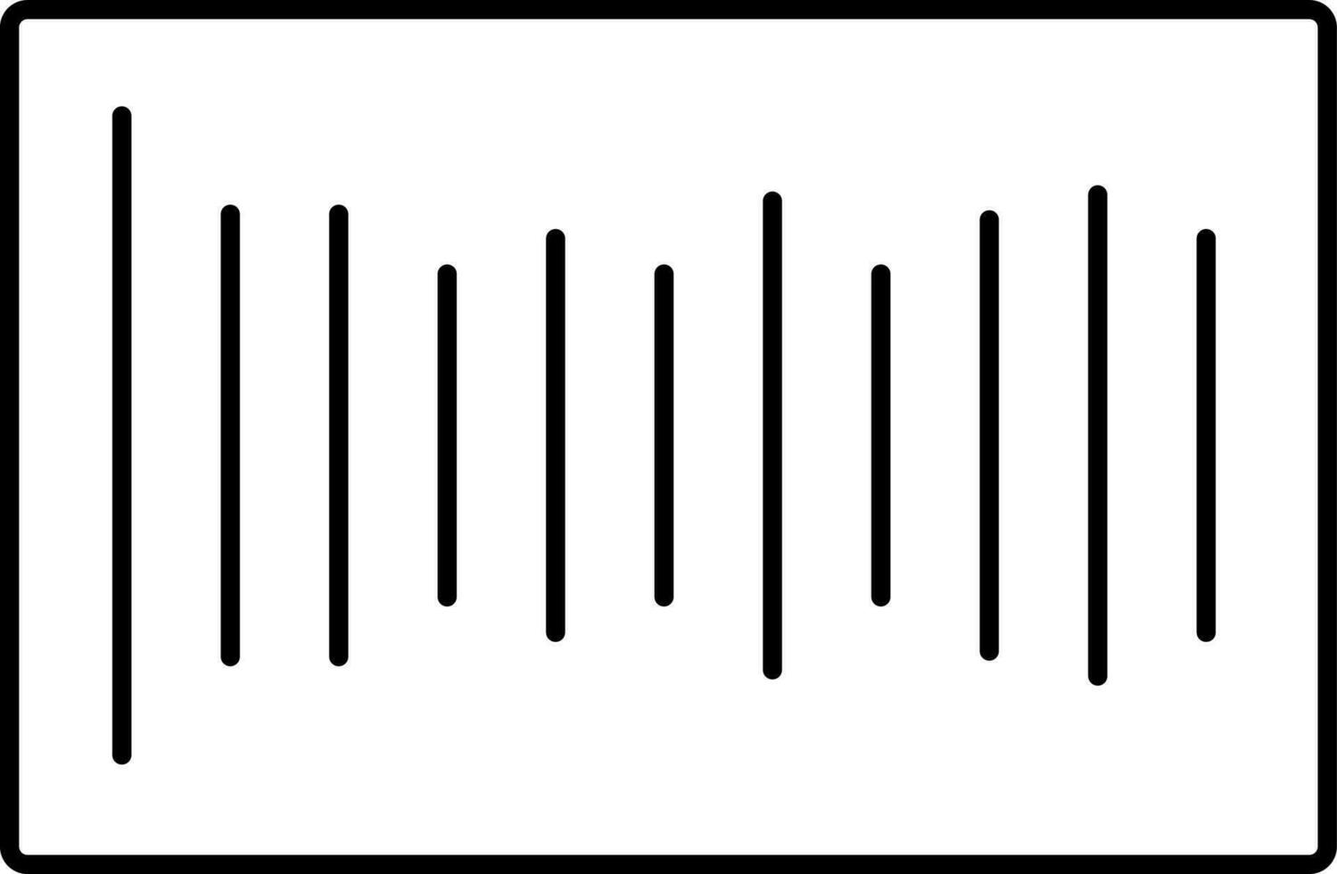 Flat sign or symbol of Barcode. vector