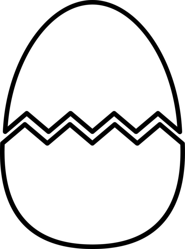 Flat illustration of a Broken Egg. vector