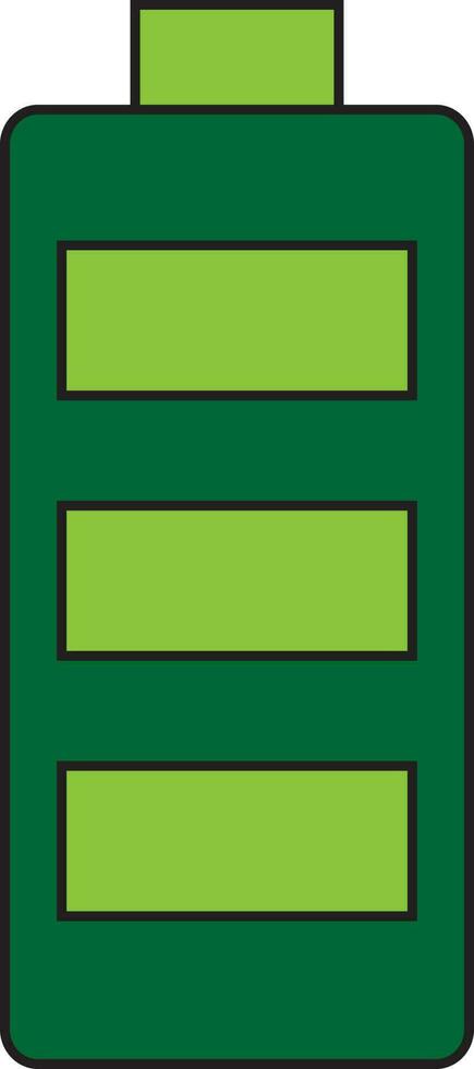 Illustration of a battery. vector