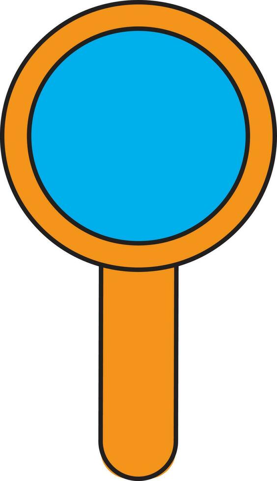 Magnifying glass icon for education concept. vector