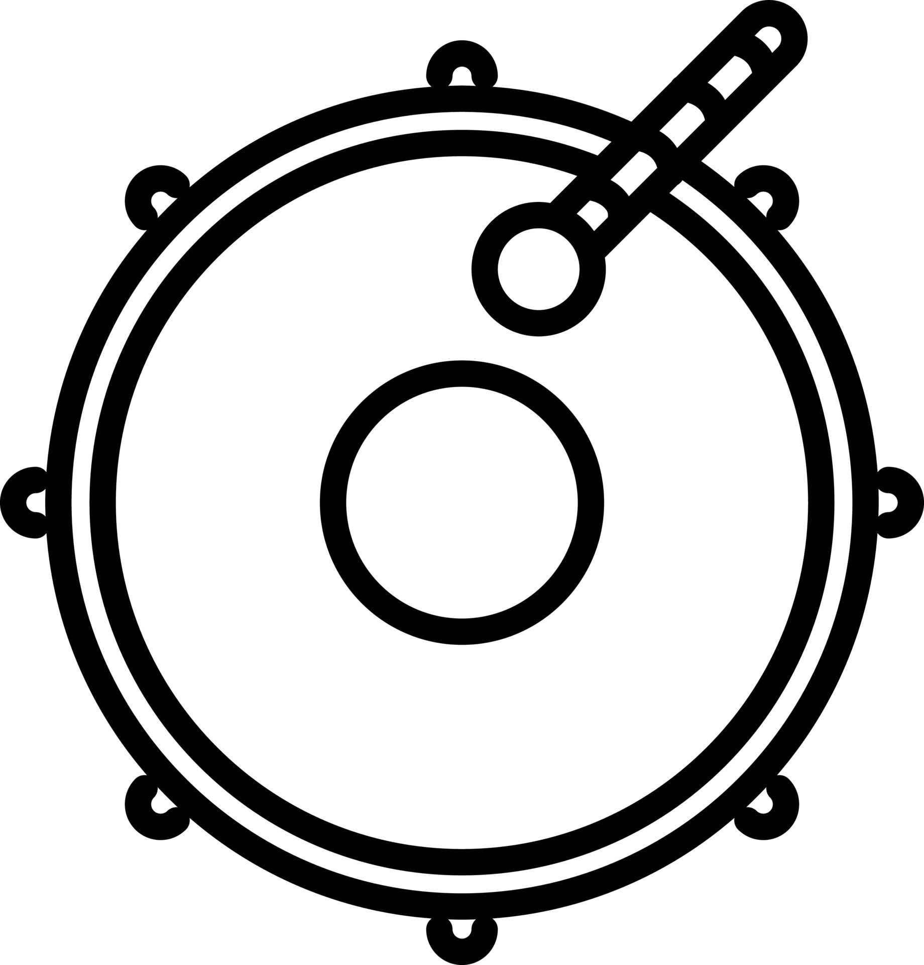 Vector illustration drum flat icon. 24290927 Vector Art at Vecteezy