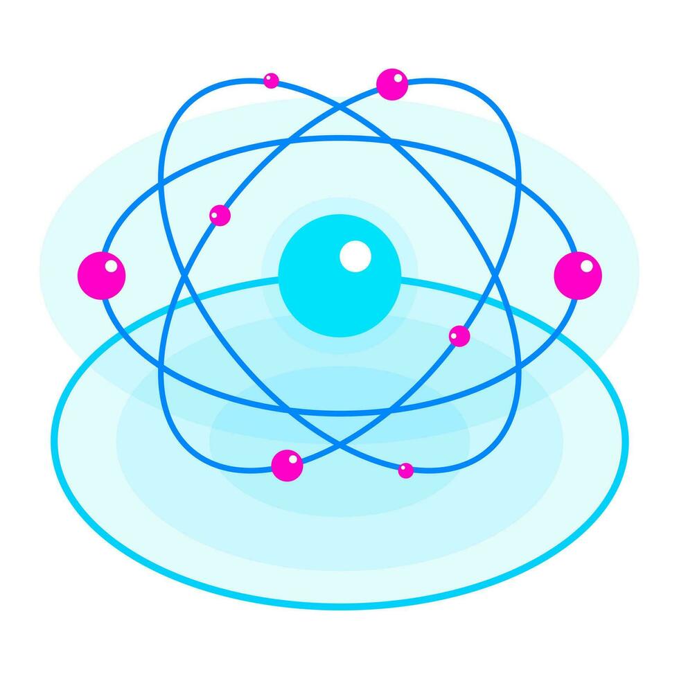 Vector illustration of atomic structure.