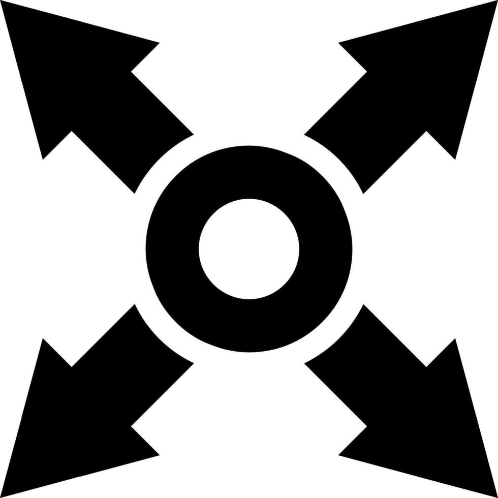 Japanese shuriken icon in flat style. vector