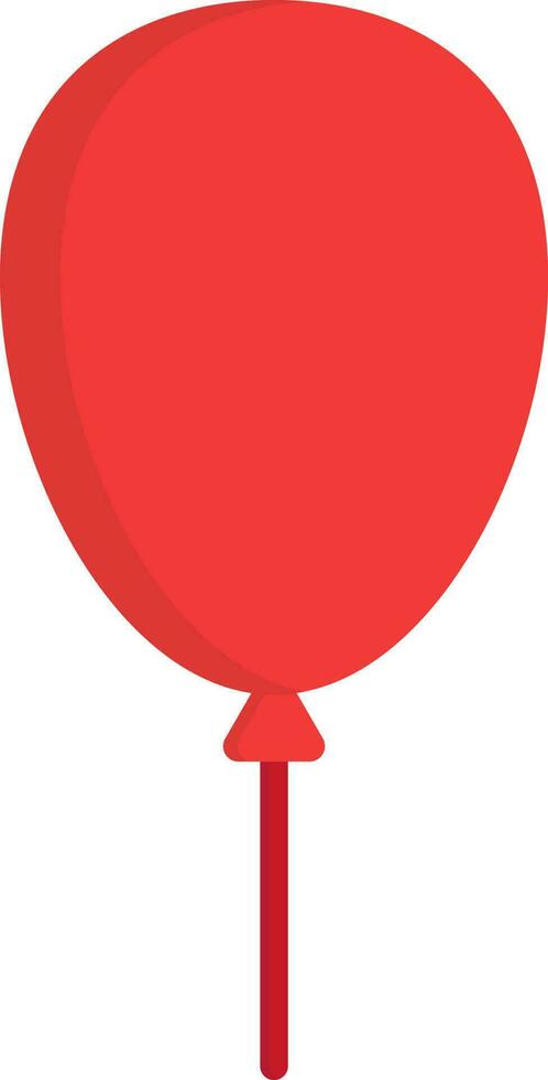 Red balloon icon on white background. vector