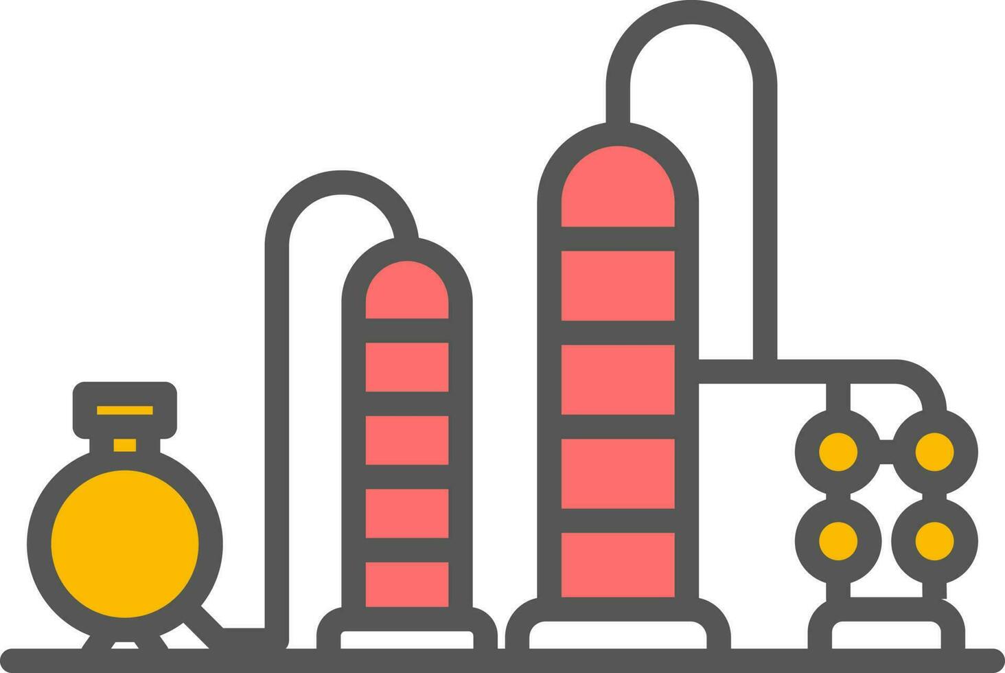 Vector illustration of Chemical Plant icon.