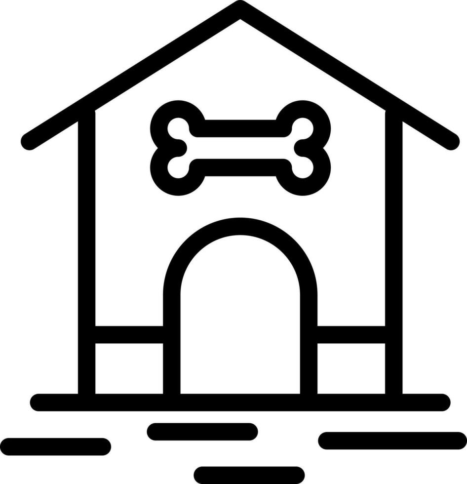 Illustration of kannel icon in line art. vector