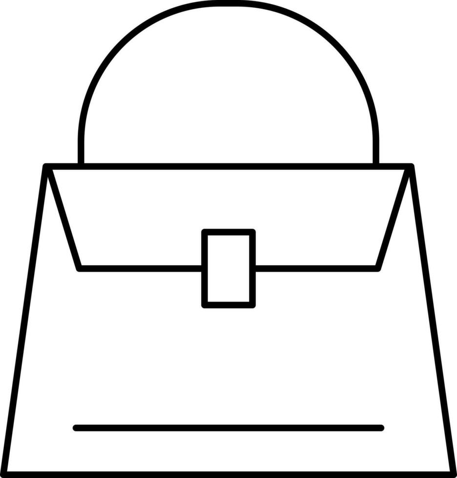 Isolated illustration of purse icon. vector