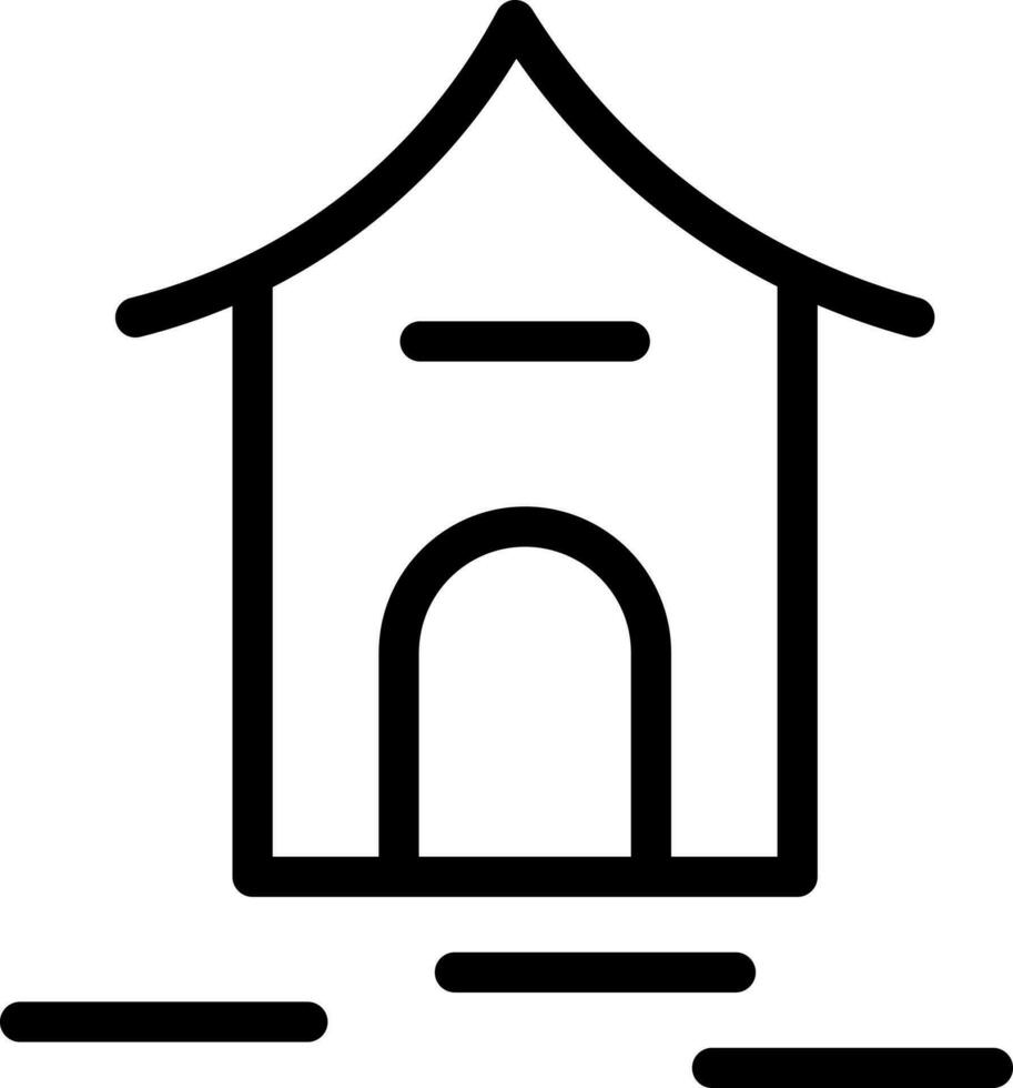 Illustration of kannel icon in line art. vector