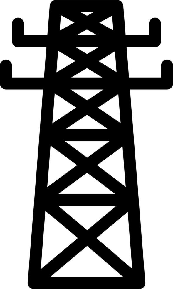 ilustración de eléctrico poder estación icono. vector