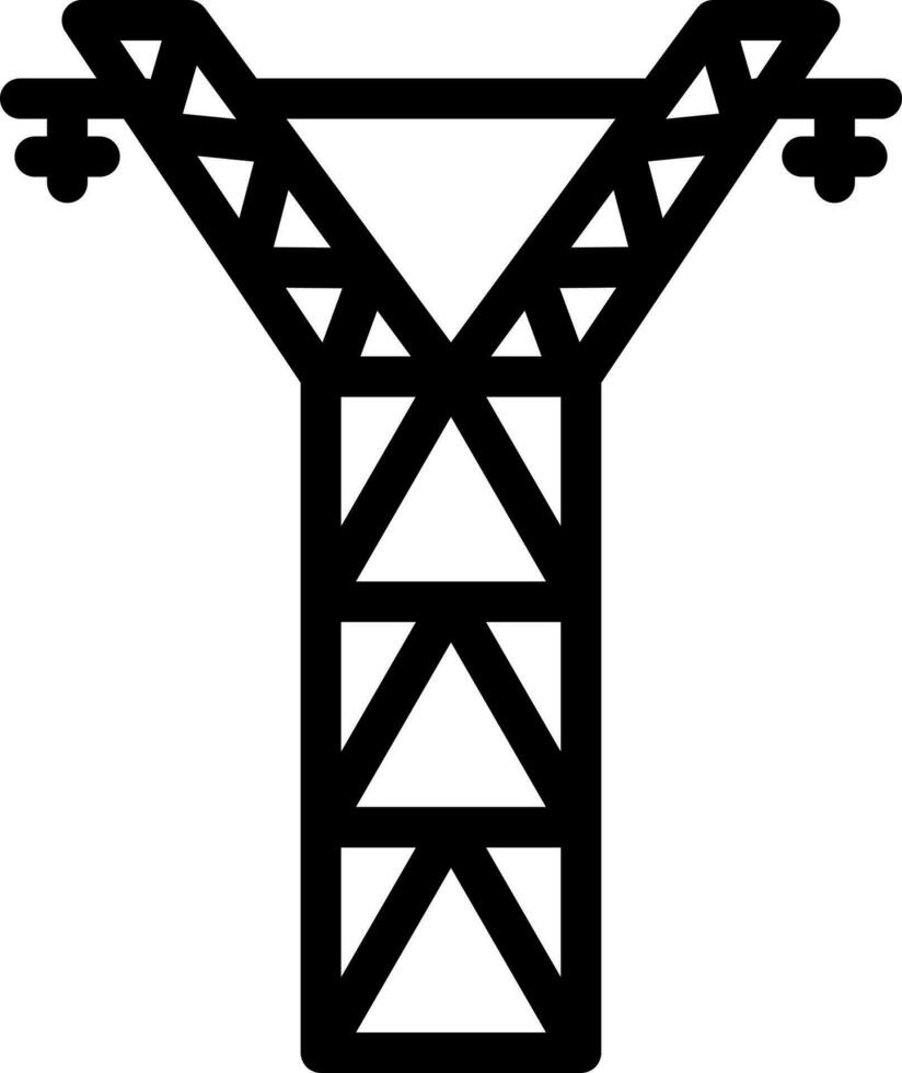 poder transmisión icono o símbolo. vector