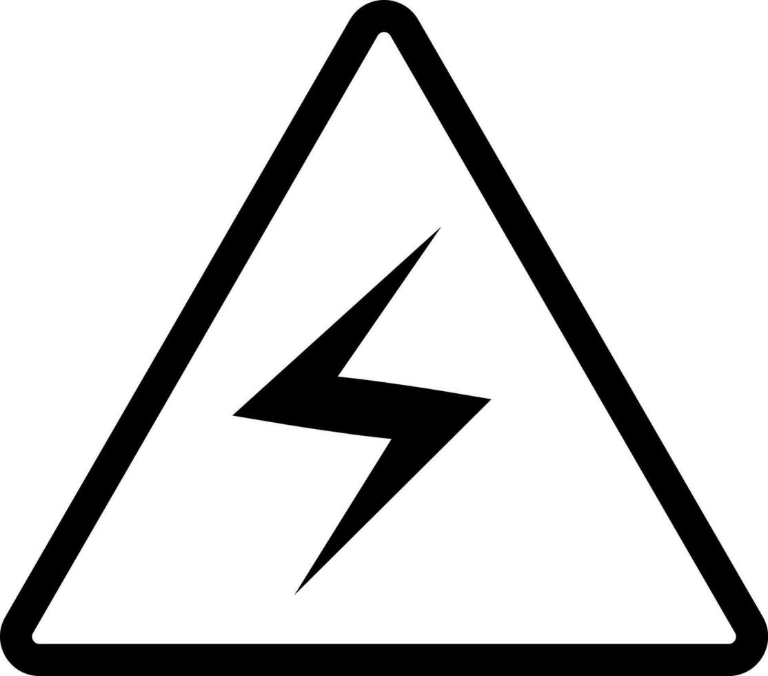 High voltage hazard board sign or symbol. vector