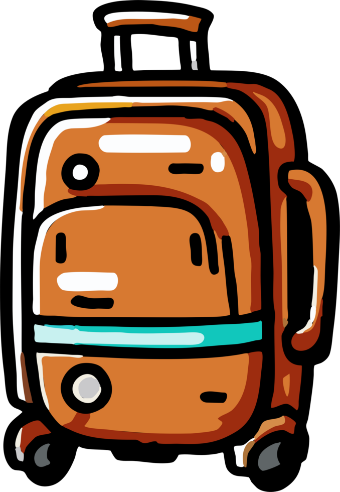 luggage png graphic clipart design