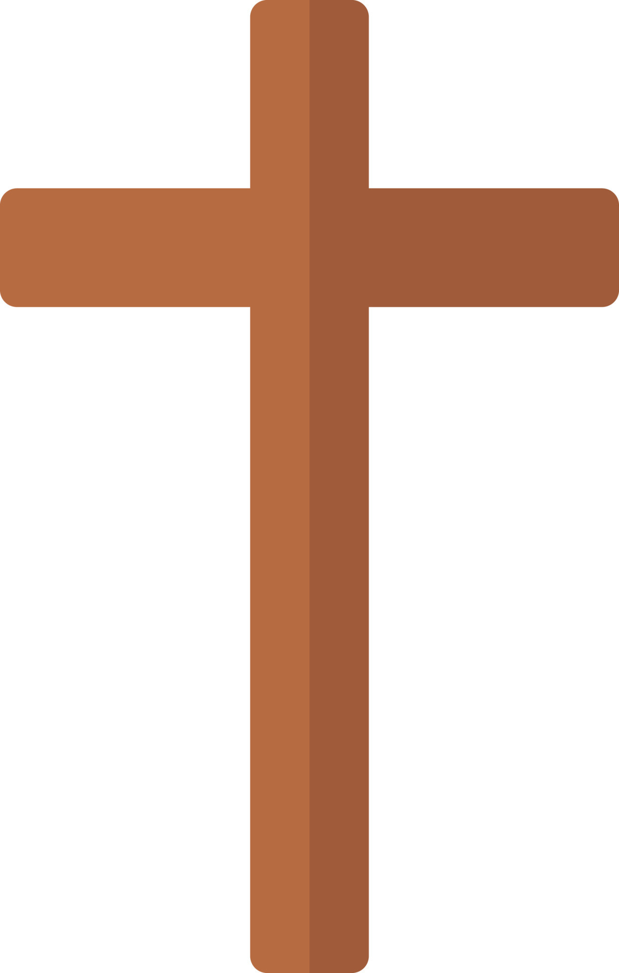 Jesus Cross sign or symbol in brown color. 24291575 Vector Art at Vecteezy