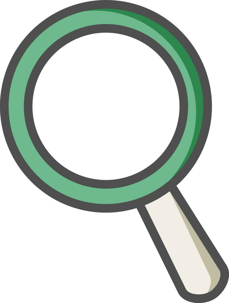 Vector illustration of Magnifying glass icon.