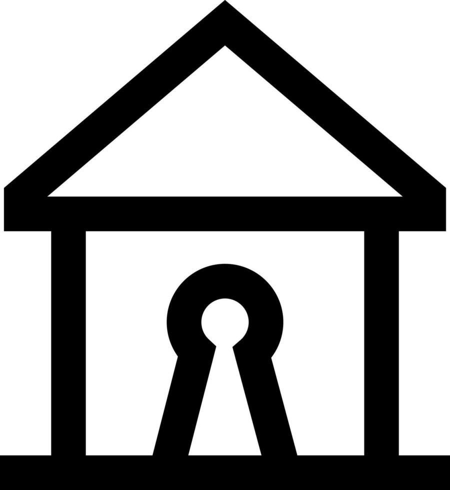 House security icon  in flat style. vector