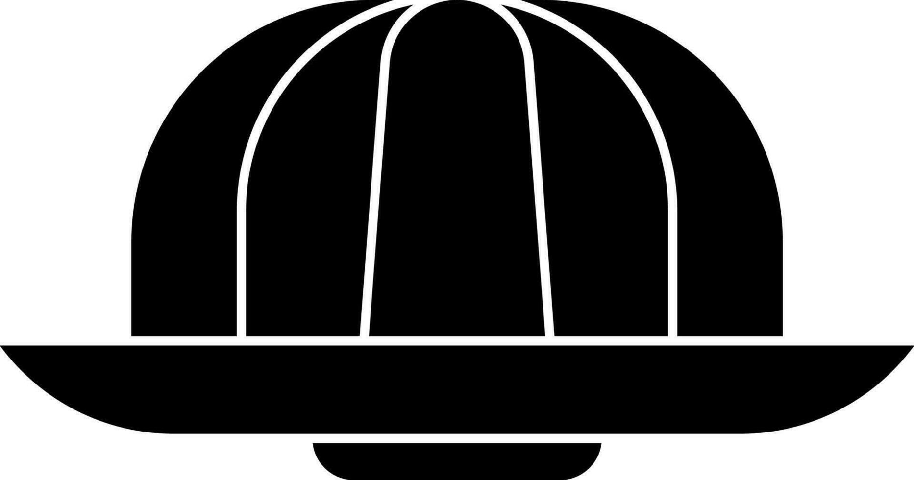 Glyph icon of jelly in Black and White color. vector