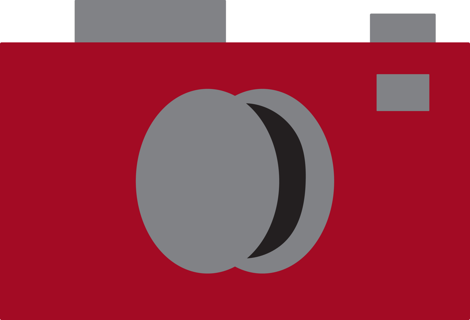 Red and grey camera on white background. 24291771 Vector Art at Vecteezy