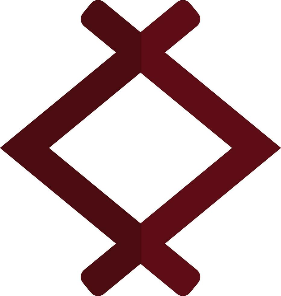 Brown crop tool on white background. vector