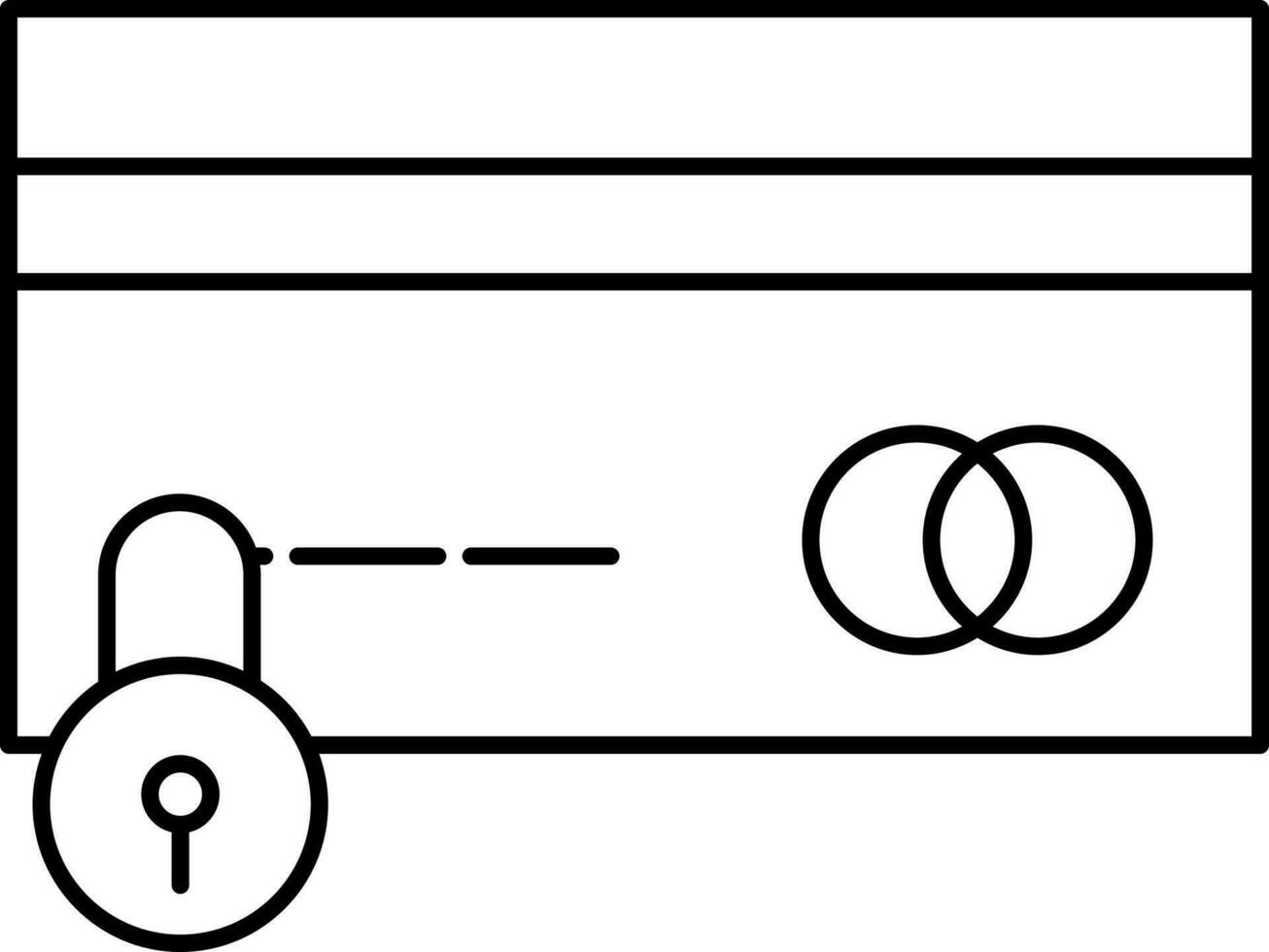 crédito tarjeta seguridad icono. vector