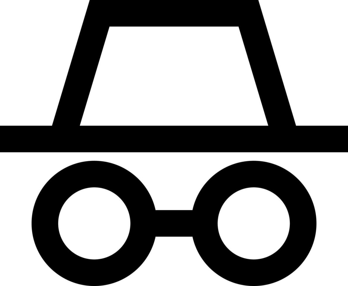 Illustration of spy icon in flat style. vector