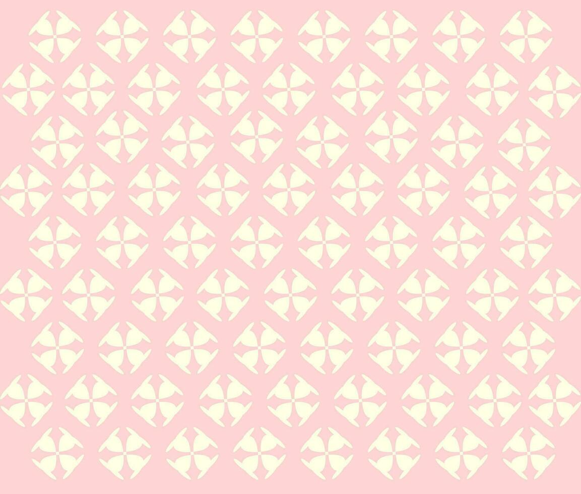 abstract pattern like flower, small square with four beautiful and simple decorations, colored background, free vector