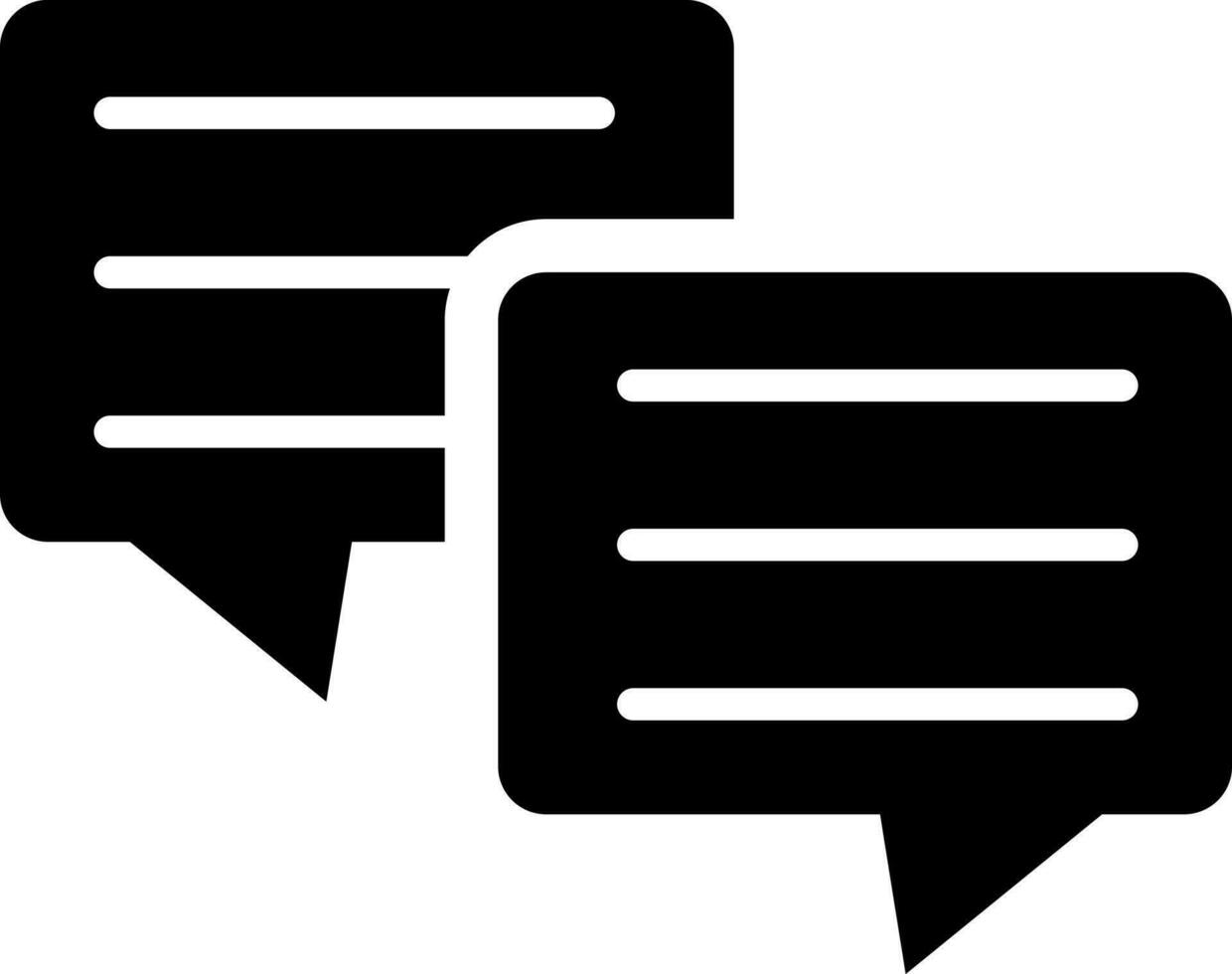 Vector illustration of chat icon or symbol.